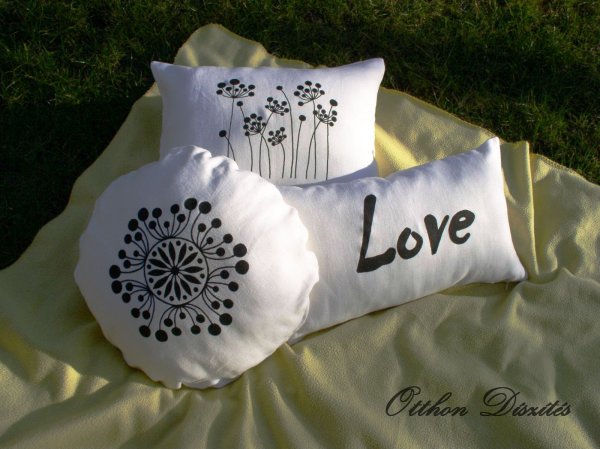 fekete_fehér_festett díszpárnák